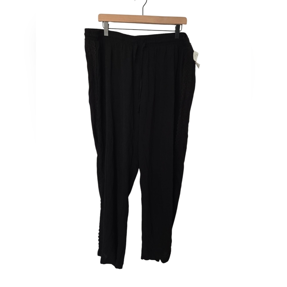 NWT New Look Black Relaxed Fit Pants Size 2x